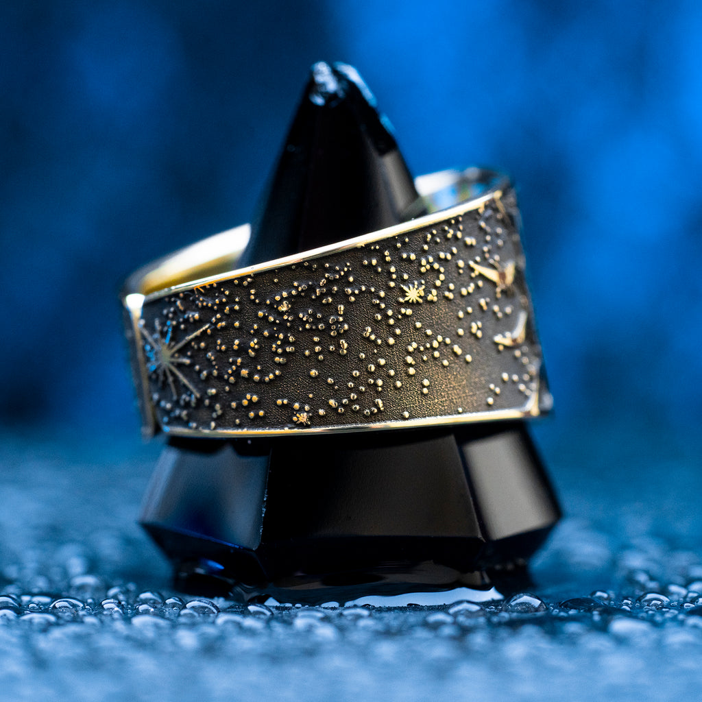 Archangel CAHETEL Seal Ring: Angel of Fortune and Divine Blessings, Goetia Solomon Kabbalah Amulet