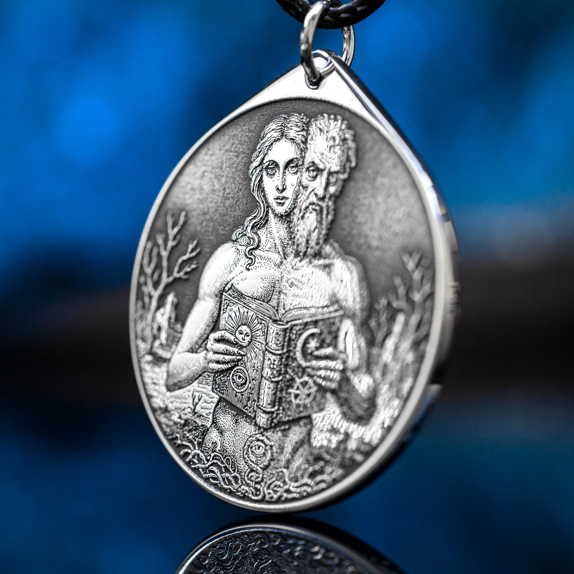 Dantalion Seal Amulet Pendant: Lesser Key of Solomon Talisman