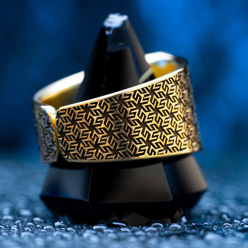 Antahkarana Ring: Sacred Geometry Spiritual Jewelry, Meditation Energy Symbol, Reiki Healing, Mind Body Soul