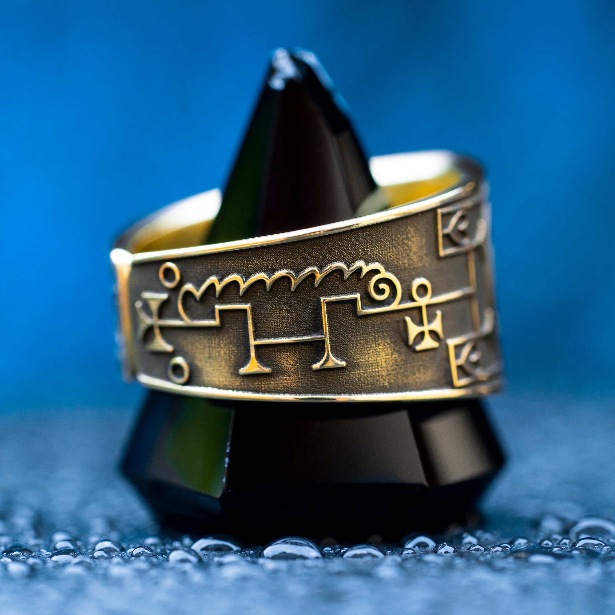 Vapula Seal Ring: Goetia Sigil of Duke Vapula, Spirit of Knowledge and Craftsmanship