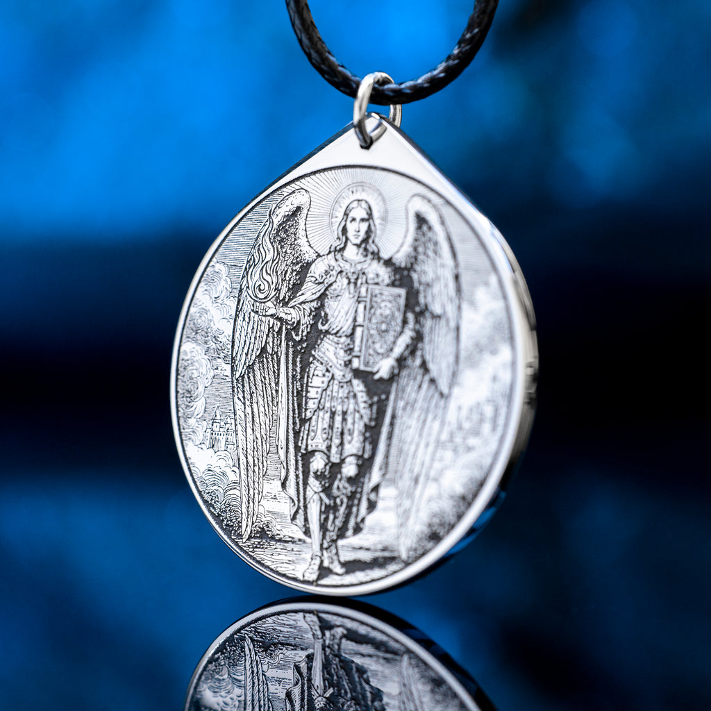 Archangel Uriel Pendant: Spirit of Vitality and Medicine, Goetia Solomon Kabbalah Amulet