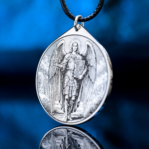 Archangel Uriel Pendant: Spirit of Vitality and Medicine, Goetia Solomon Kabbalah Amulet