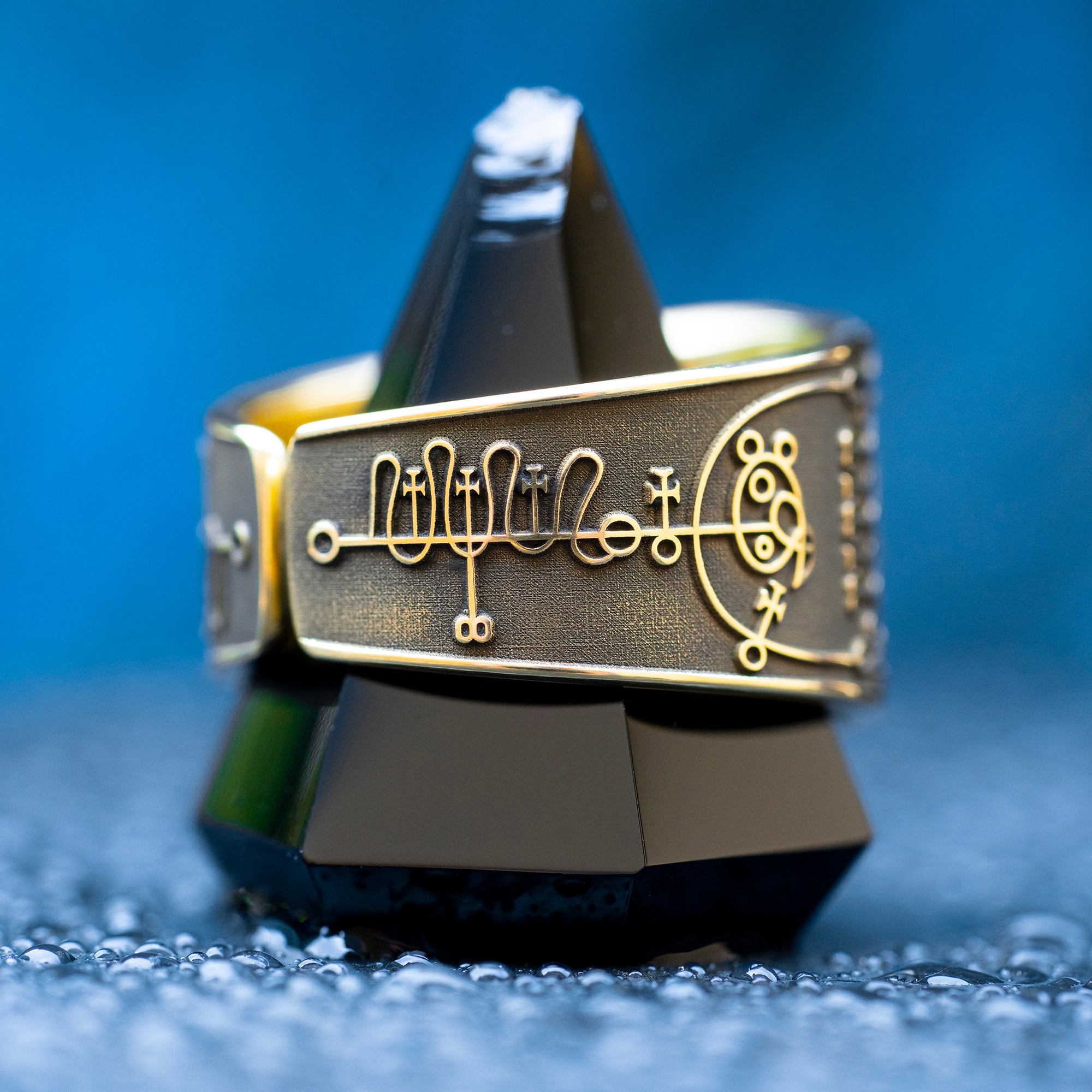 Vepar Seal Ring - Goetia Sigil of Duke Vepar, Master of the Waters & Storms