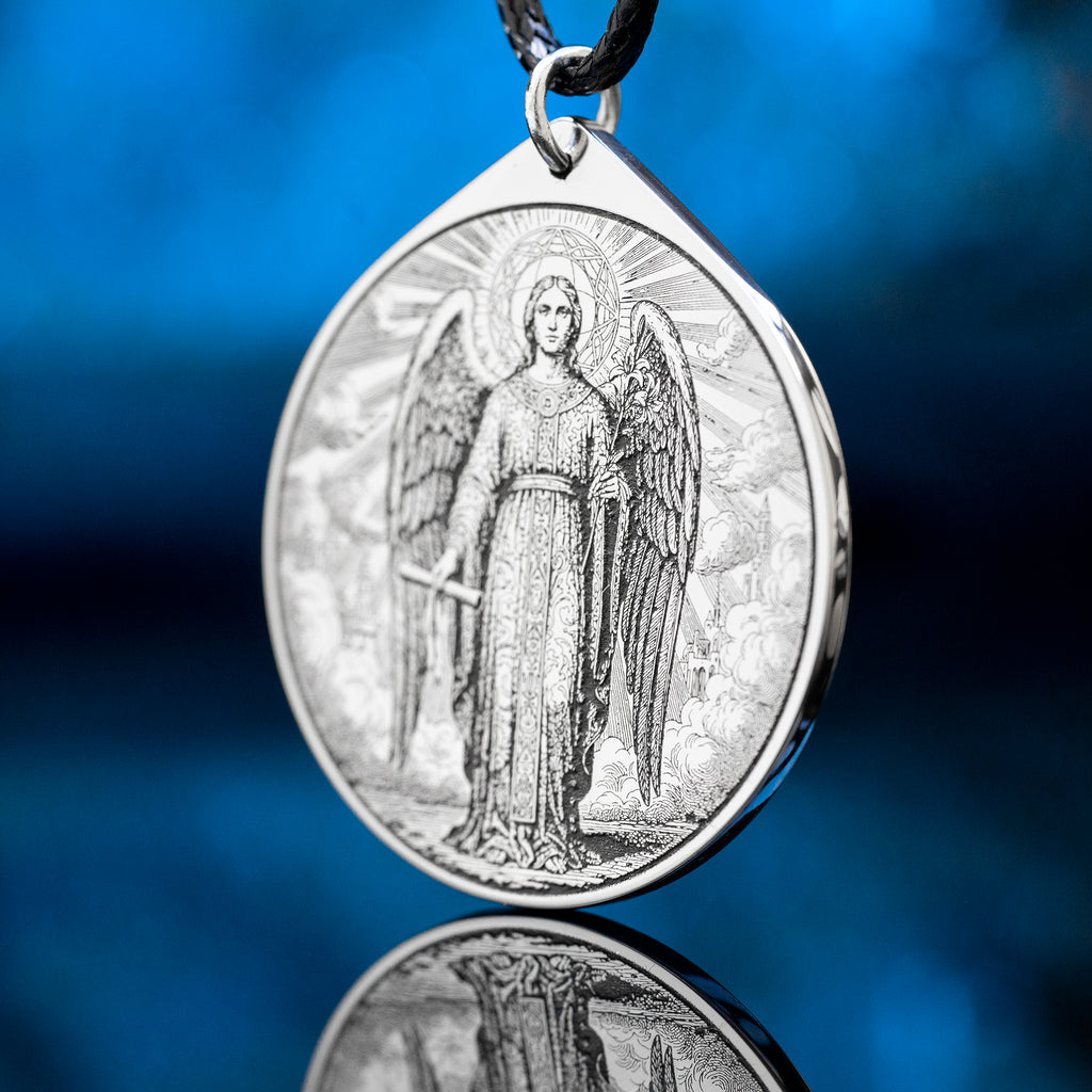 Archangel Gabriel Pendant: Angel of Restoration and Revelation, Protection Amulet, Solomon Goetia Kabbalah Talisman