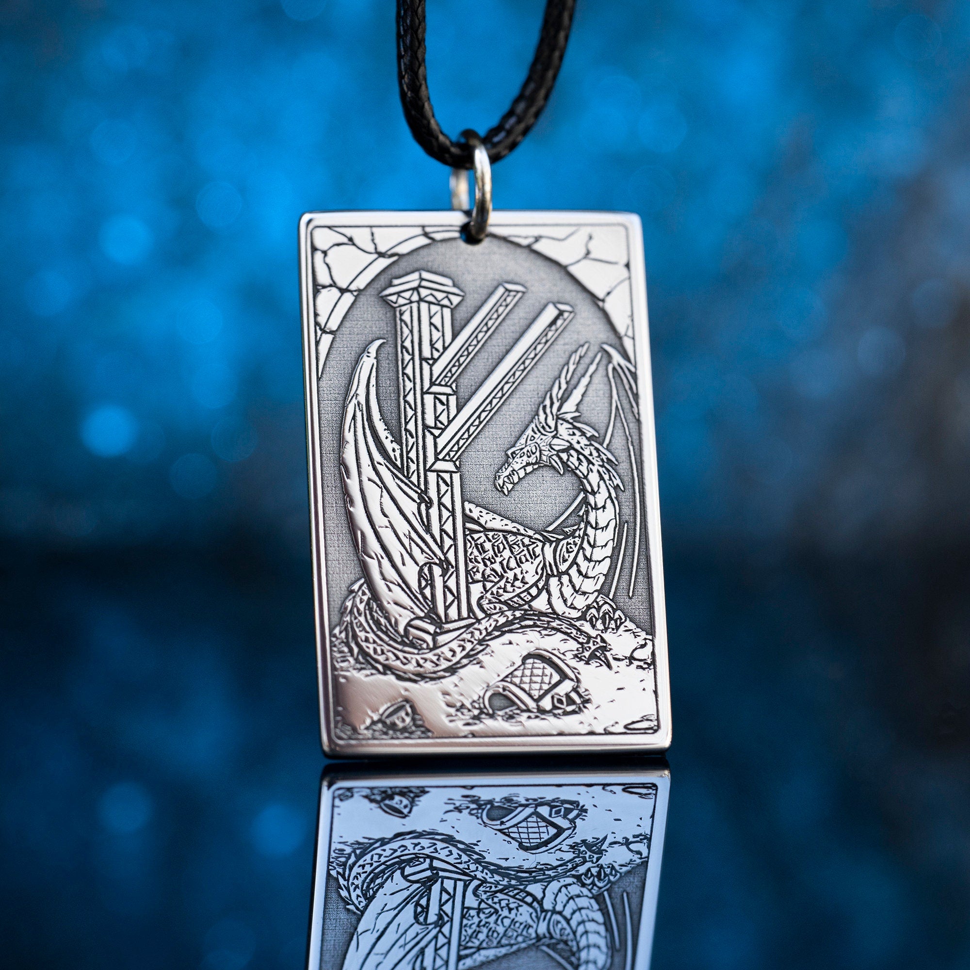 Fehu Rune for Wealth Celtic Dragon Treasure Elder Futhark Rune viking magic amulet kabbalah pendant talisman