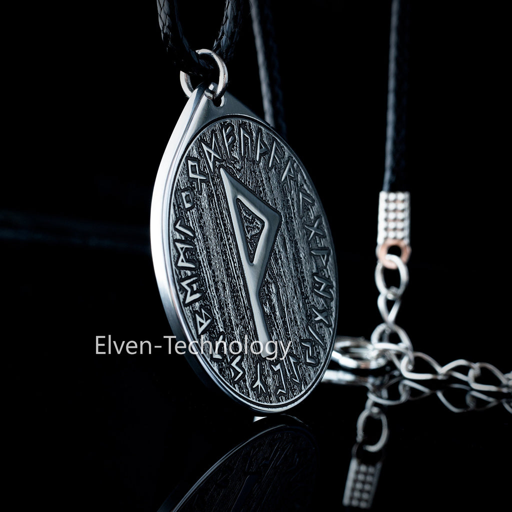 Viking Perfection Wunjo Rune pendant in Wheel of Universe North Celtic amulet Elder Futhark talisman occult magic