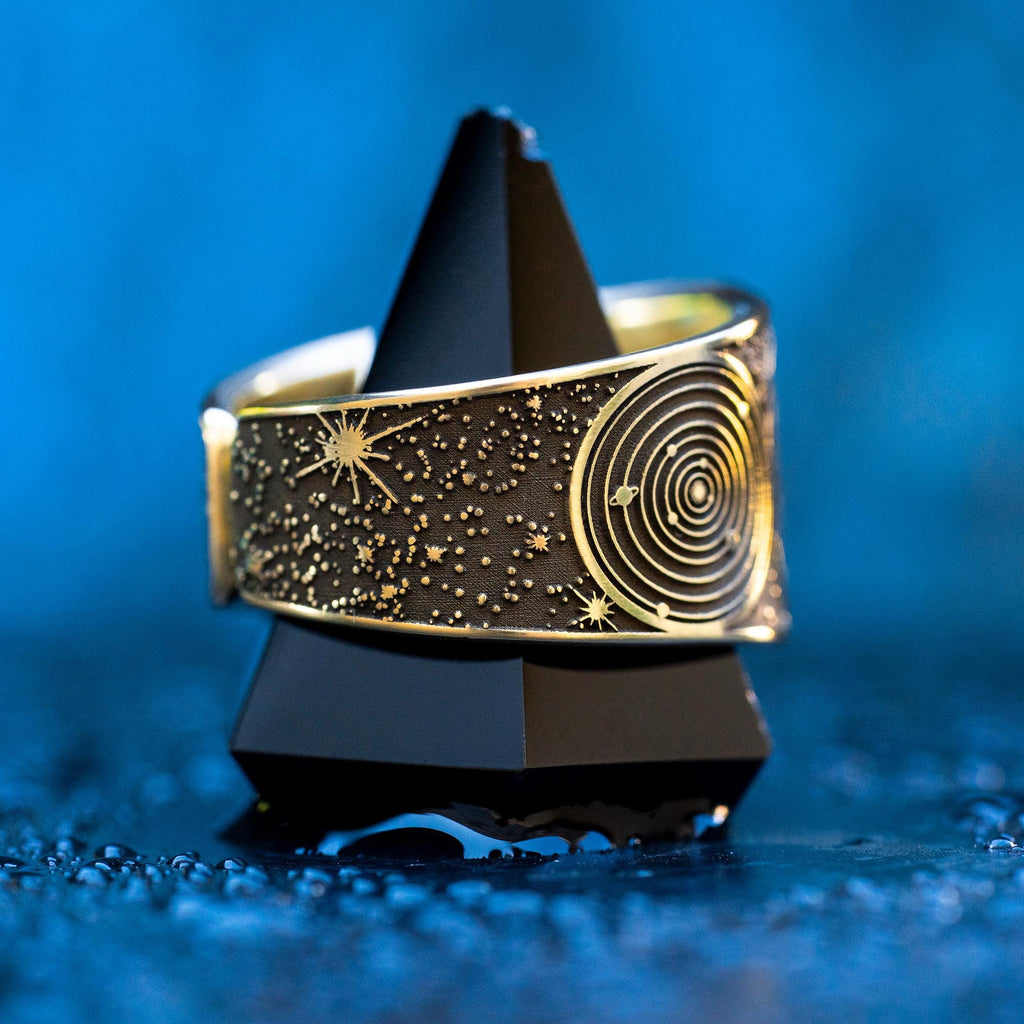 Goetia Seventh Pentacle of Saturn Ring: Solomon Kabbalah Amulet Talisman