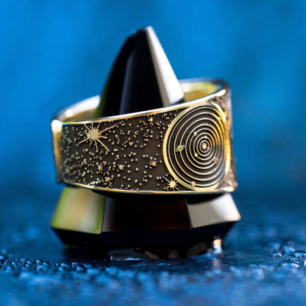 Goetia Third Pentacle of Saturn Ring: Kabbalah Amulet Talisman