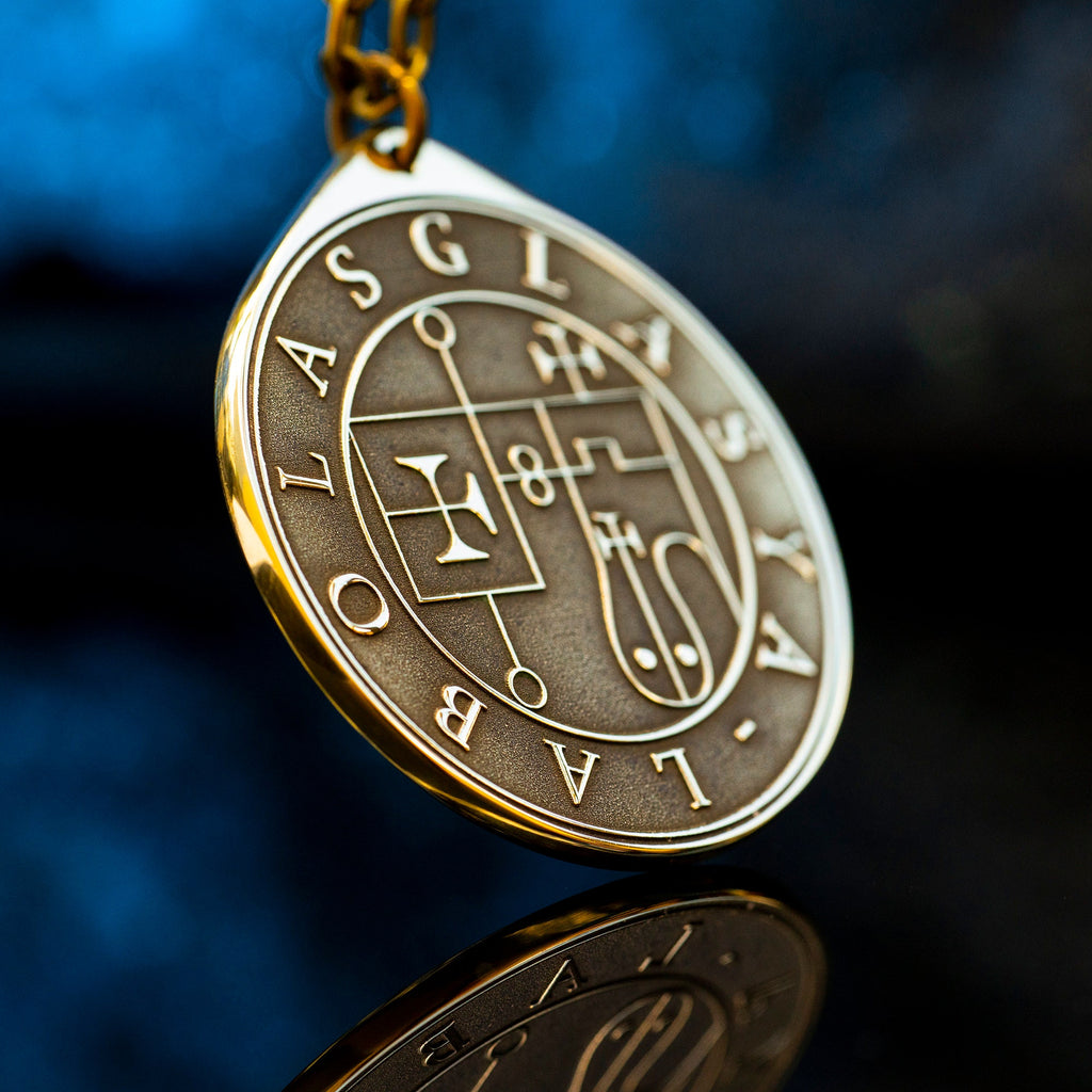 Glasya-Labolas Seal Pendant: Demon of Bloodshed & Knowledge, Solomon Kabbalah Amulet