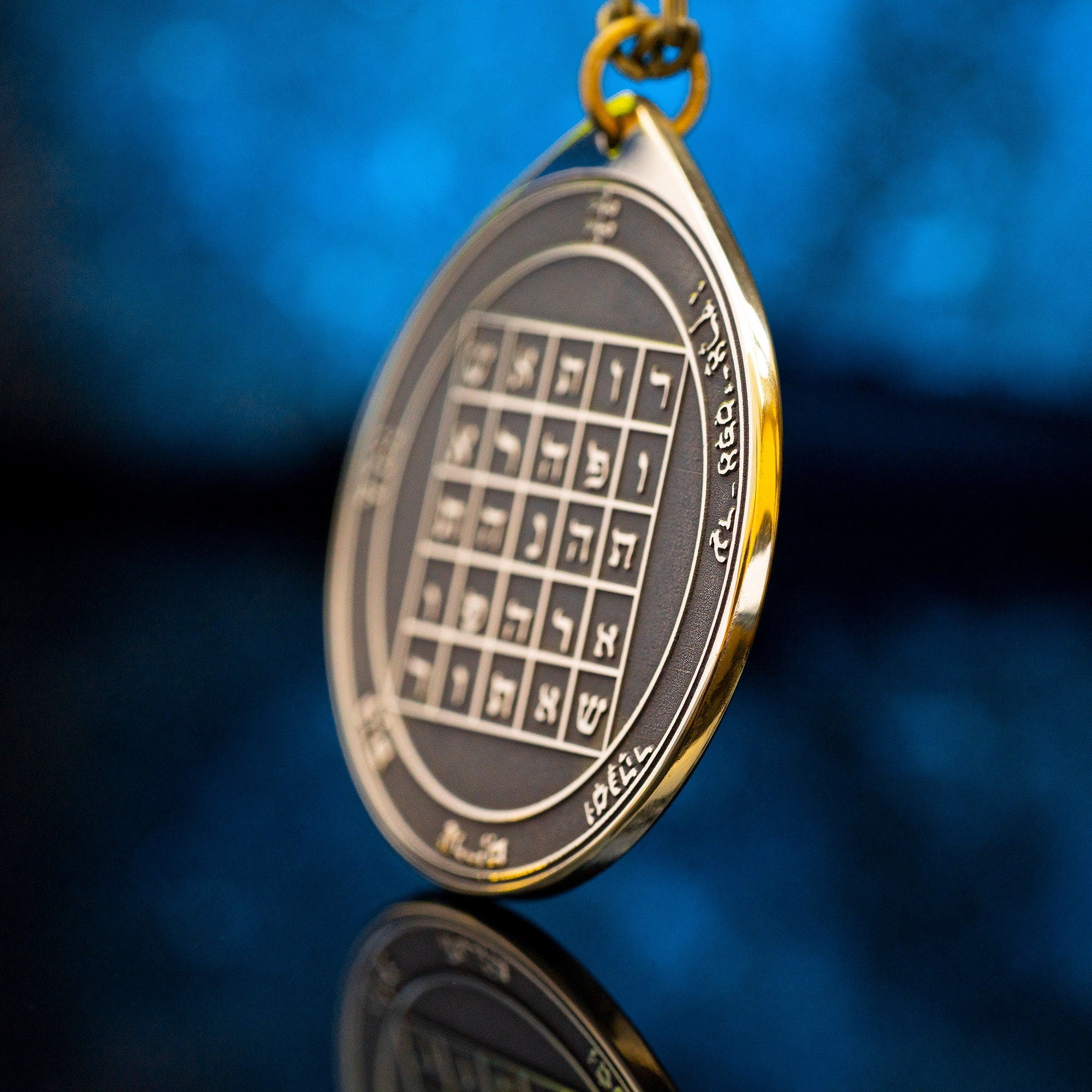 The Second Pentacle of Saturn pendant Solomon kabbalah amulet talisman seal goetia occult magic lemegeton