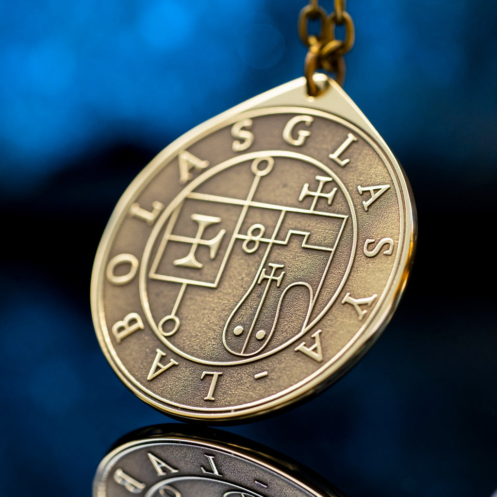 Glasya-Labolas Seal Pendant: Demon of Bloodshed & Knowledge, Solomon Kabbalah Amulet