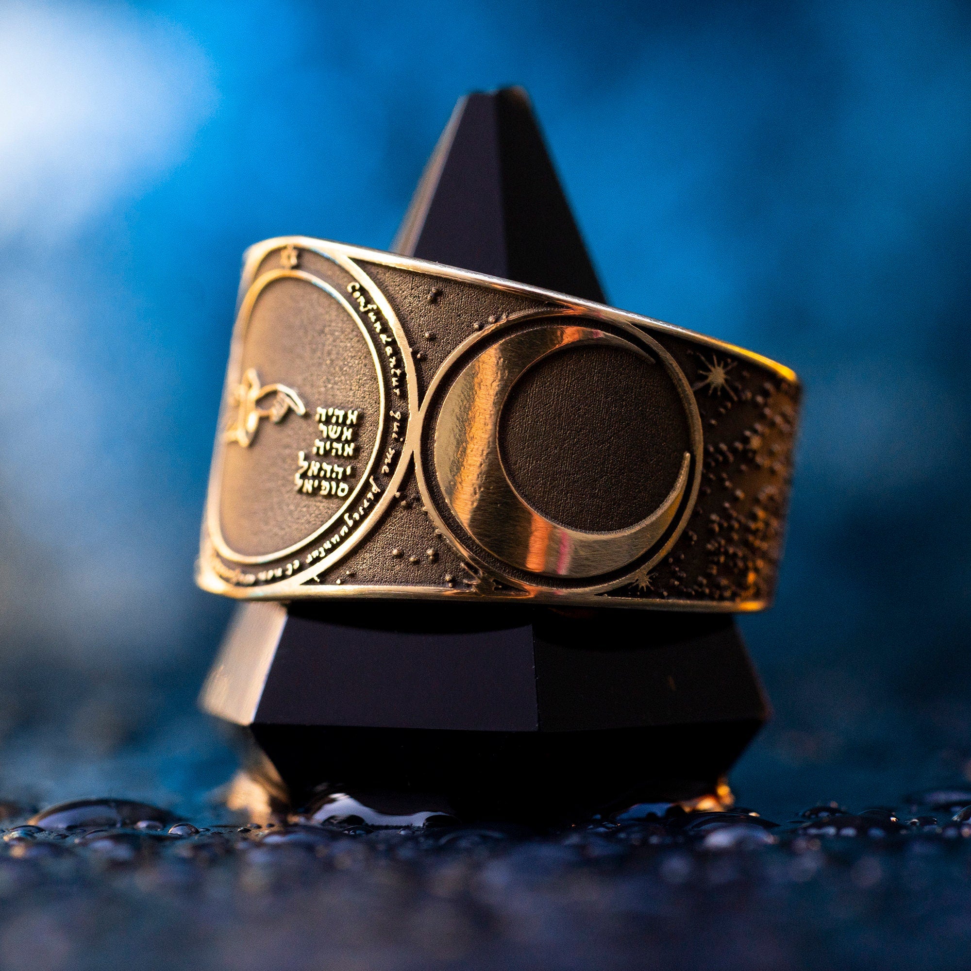 Goetia Fourth Pentacle of Moon Ring: Solomon Kabbalah Amulet