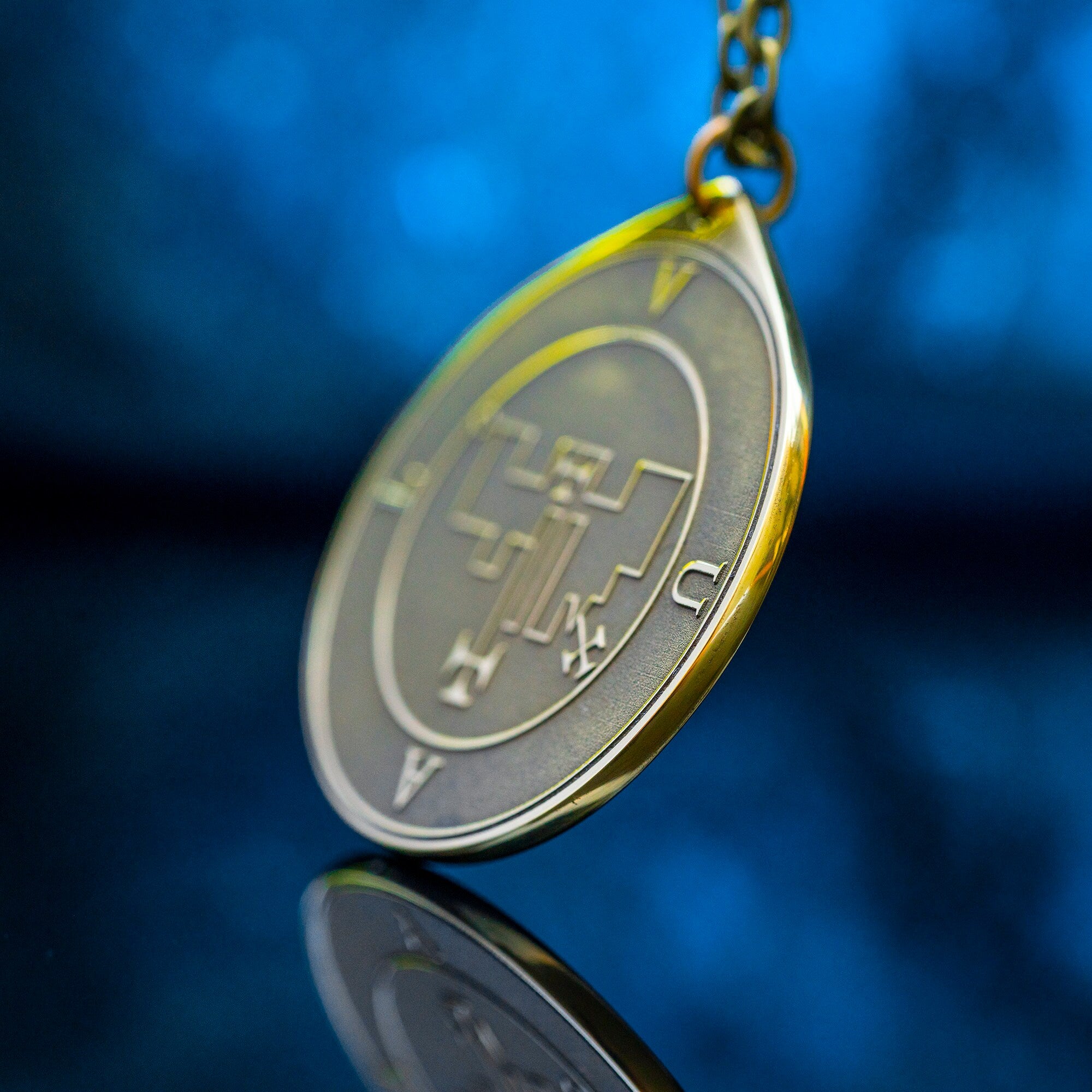 Duke Vual Brass Pendant: Lesser Key of Solomon Amulet