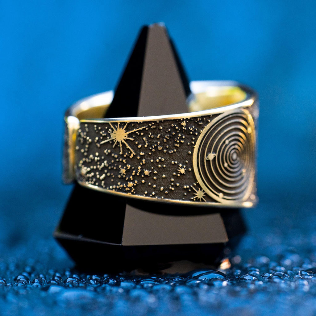 Sixth Pentacle of Saturn Ring: Goetia Kabbalah Amulet Talisman