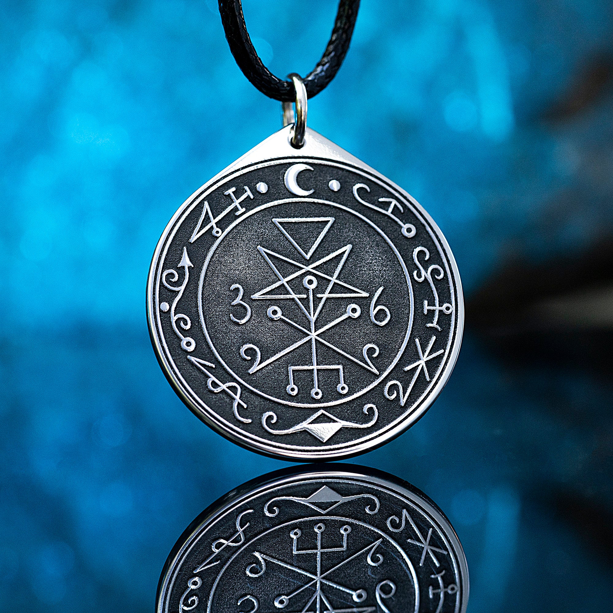 Lilith Seal Pendant: Goddess of Night, Demoness of Seduction, Goetia Solomon Amulet Occult Talisman