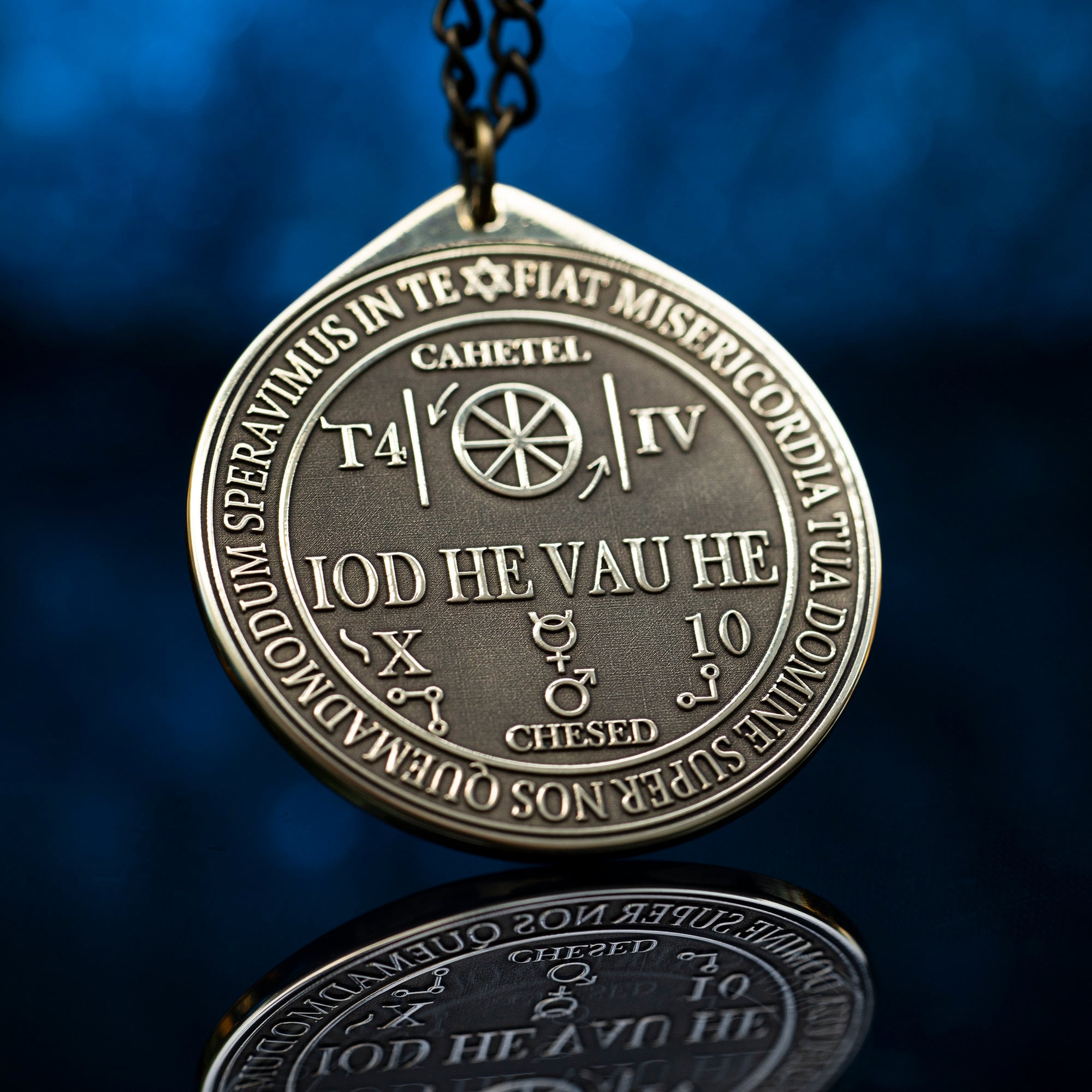 Cahetel Seal pendant: Angel of Fortune and Prosperity, Solomon Goetia Kabbalah Talisman