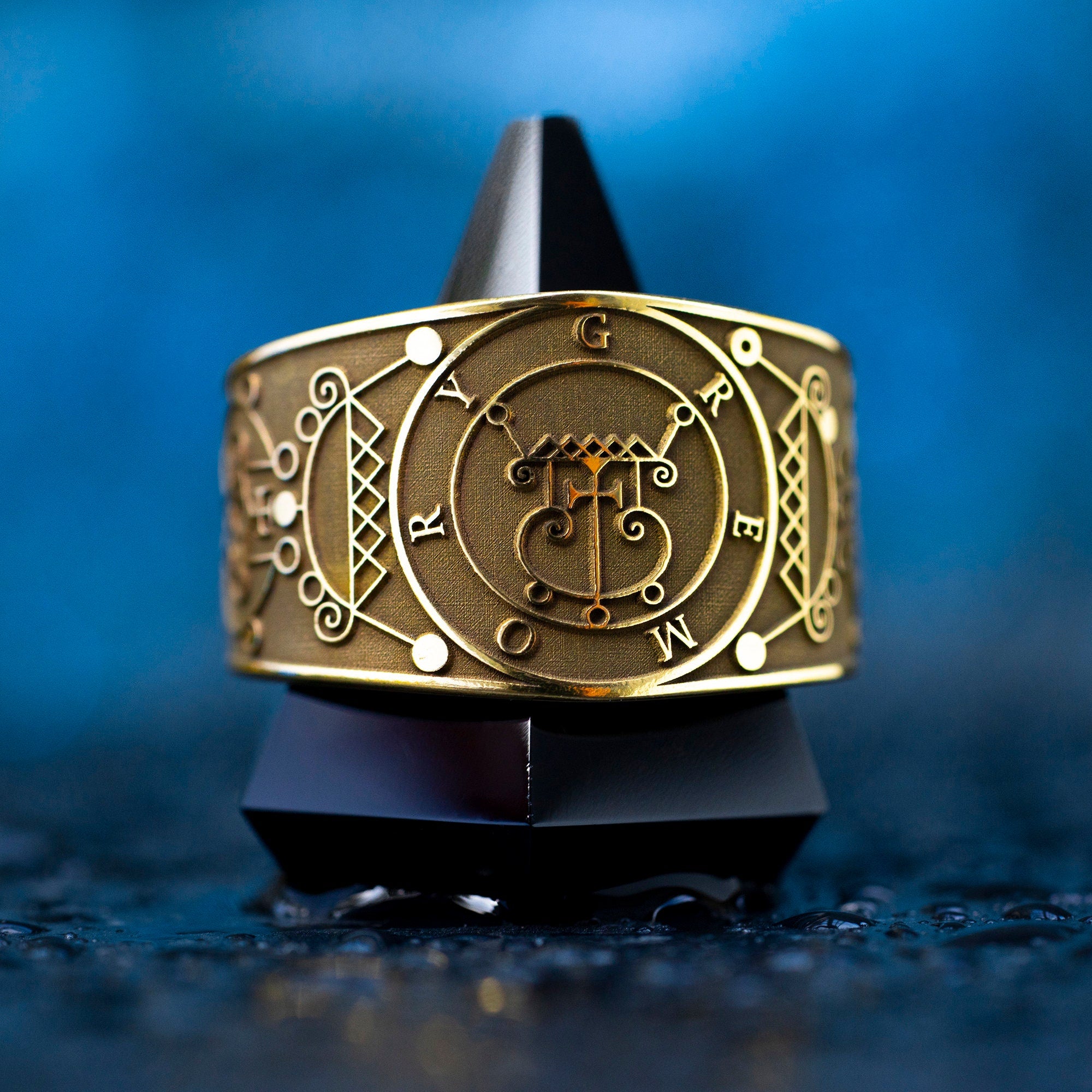 Gremory Seal Ring: Demon of Love and Secrets, Goetia Solomon Kabbalah Amulet