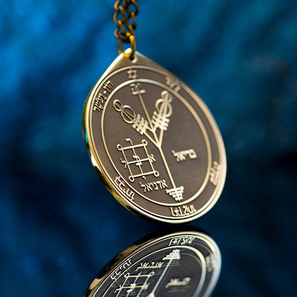 The Fourth Pentacle of Jupiter pendant Solomon kabbalah amulet talisman seal goetia occult magic lemegeton