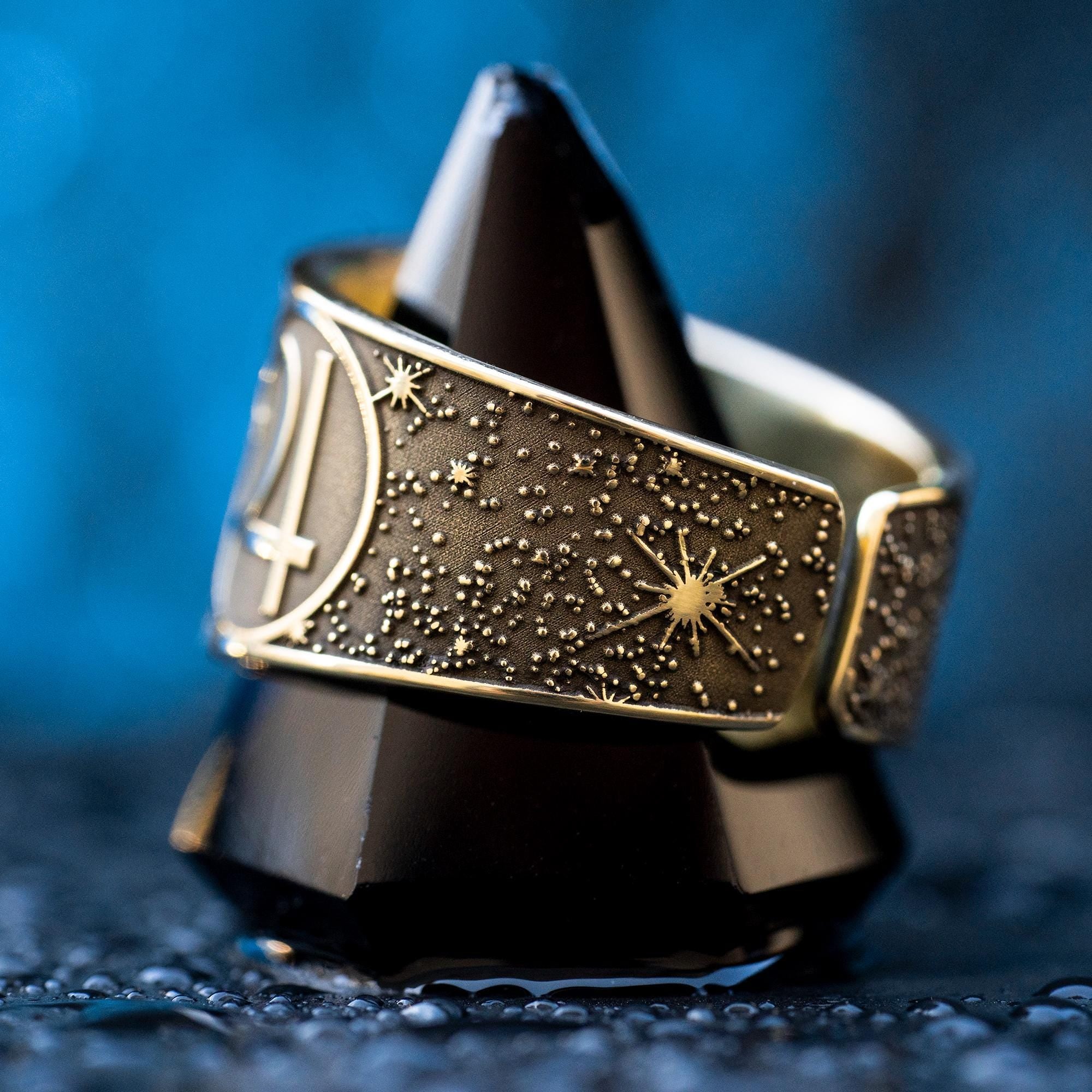 Goetia Second Pentacle of Jupiter Ring: Solomon Kabbalah Amulet