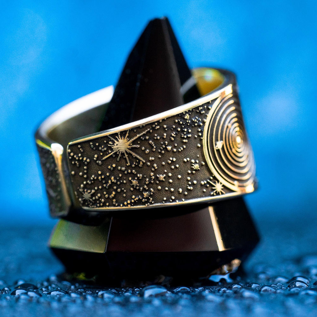 Goetia First Pentacle of Mercury Ring: Planetary Seal Amulet