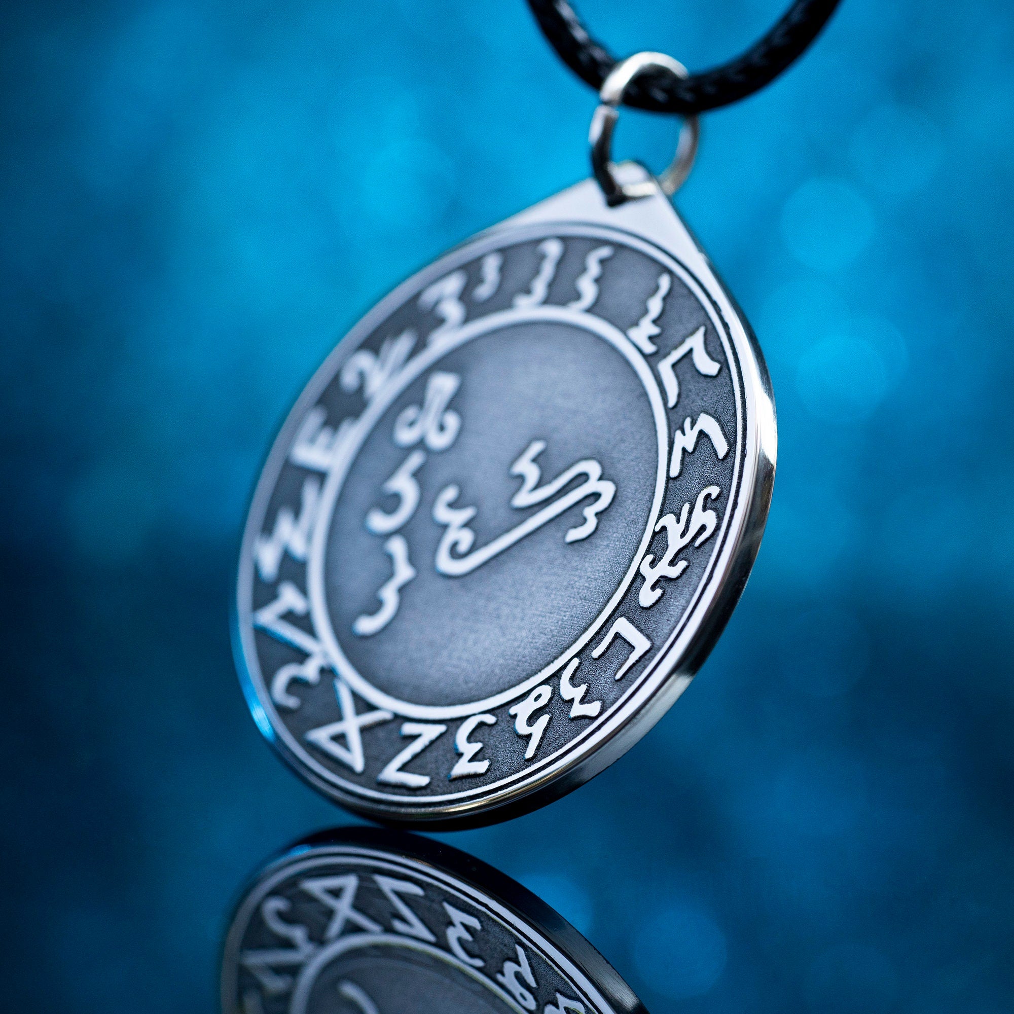 Grimorium Verum Lucifer Seal Pendant: Sacred Geometry Talisman