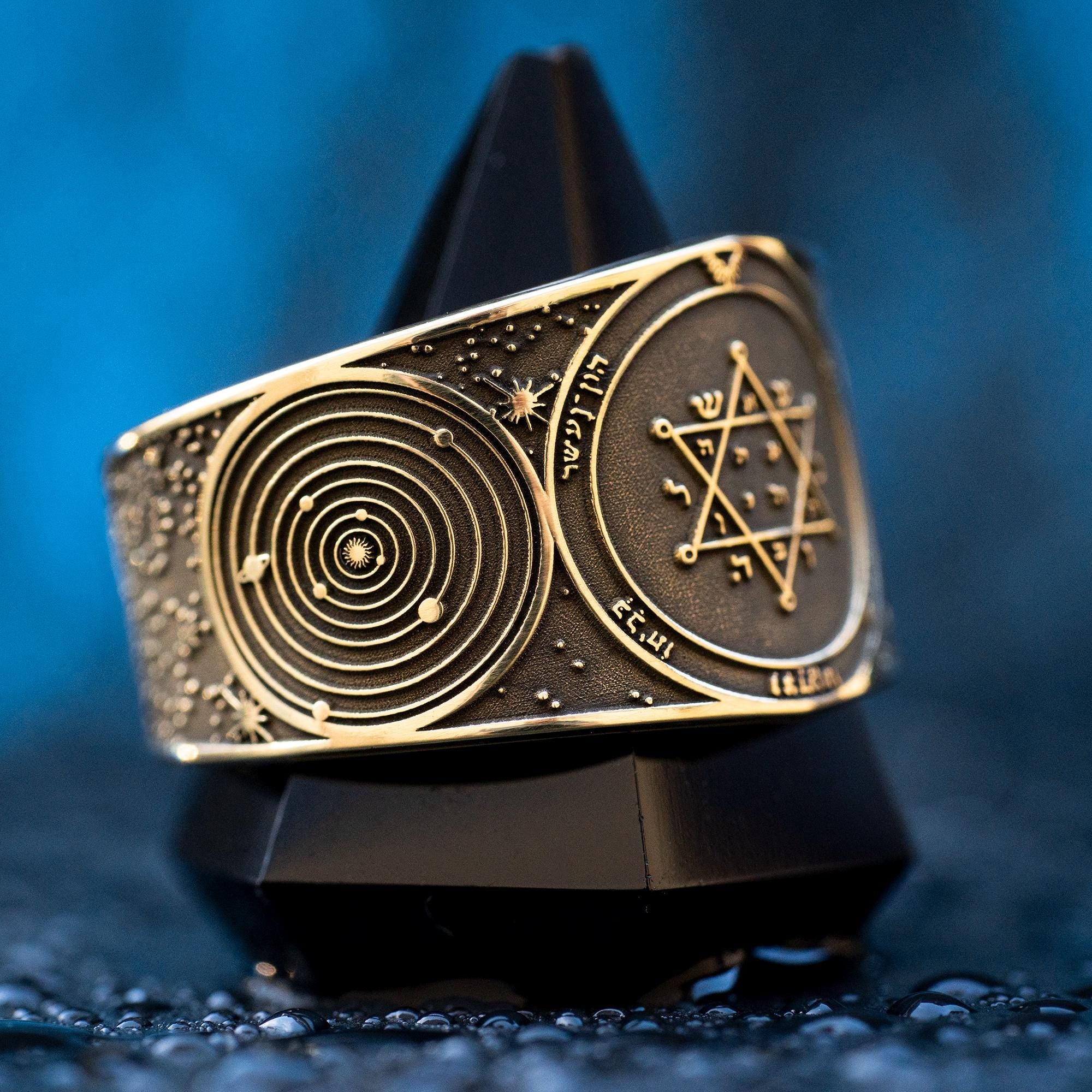 Goetia Second Pentacle of Jupiter Ring: Solomon Kabbalah Amulet
