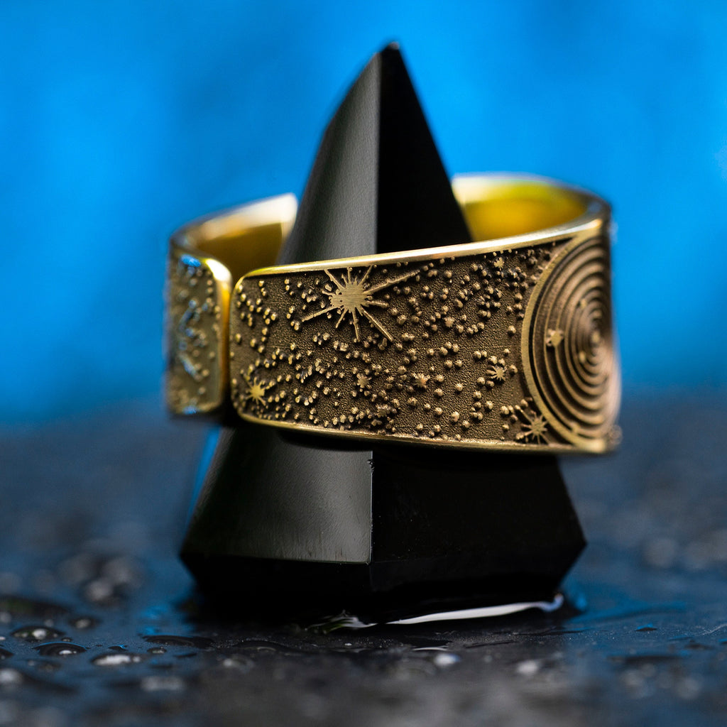 Goetia First Pentacle of Saturn Ring: Kabbalah Amulet Talisman