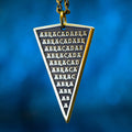 Abracadabra Arrow Point mystical kabbalah amulet Abraxas pendant kabbalah occult magic