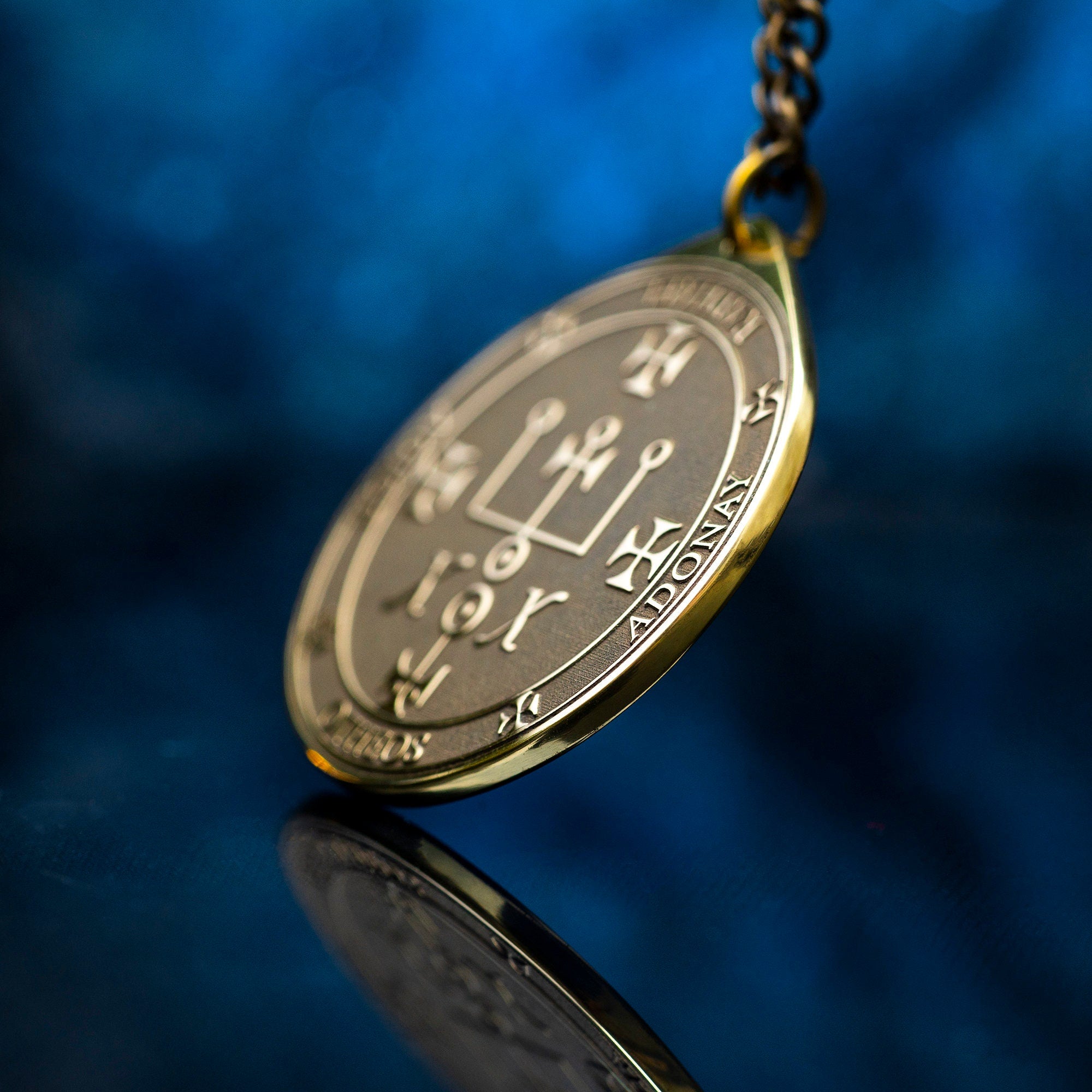 Archangel Raphael Pendant: Seal of Solomon Kabbalah Amulet