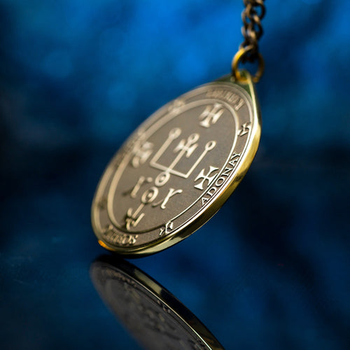 Archangel Raphael Pendant: Seal of Solomon Kabbalah Amulet