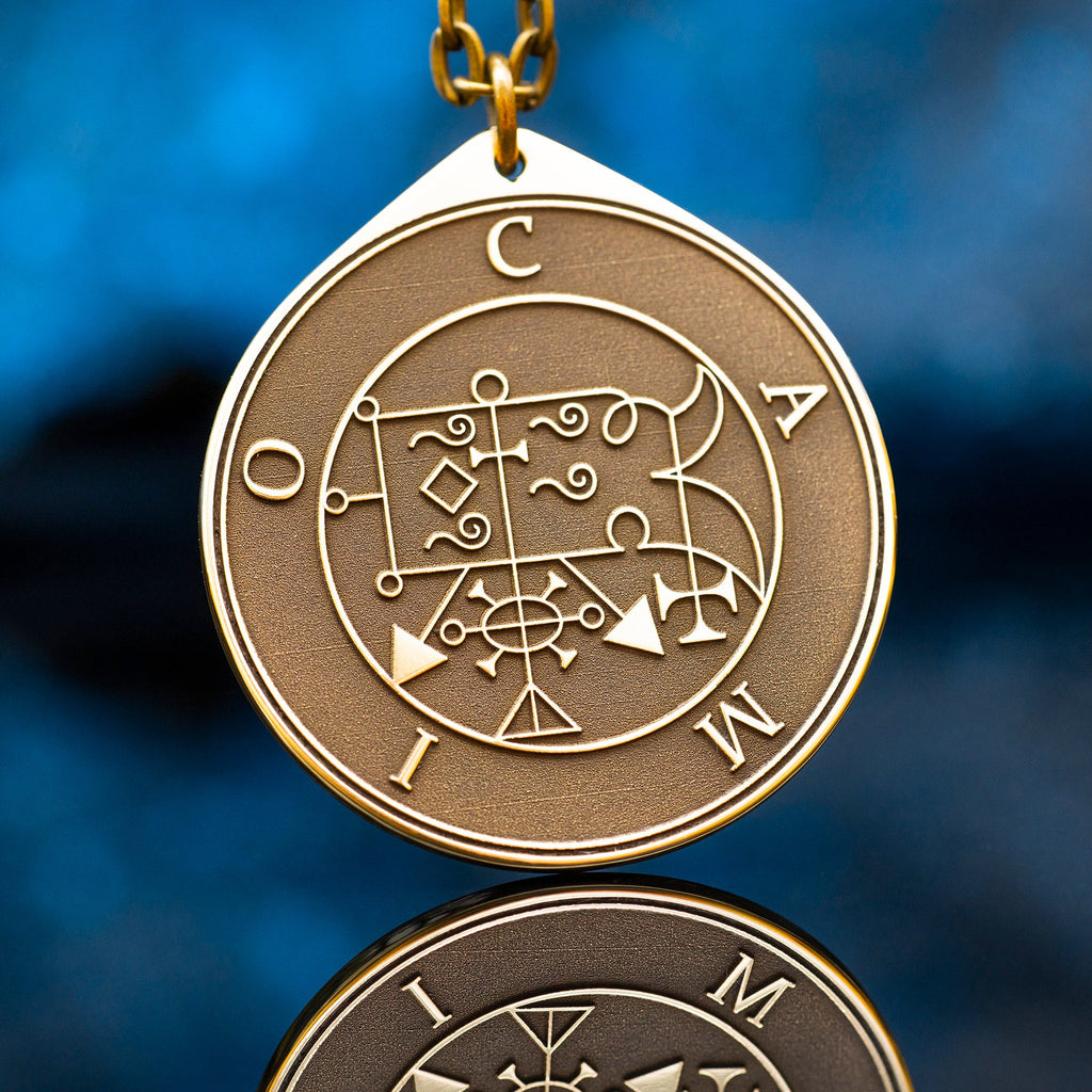 Camio Demon of True Answers and Understanding - Lesser Key of Solomon Seal demon pendant amulet kabbalah occult magic goetia talisman