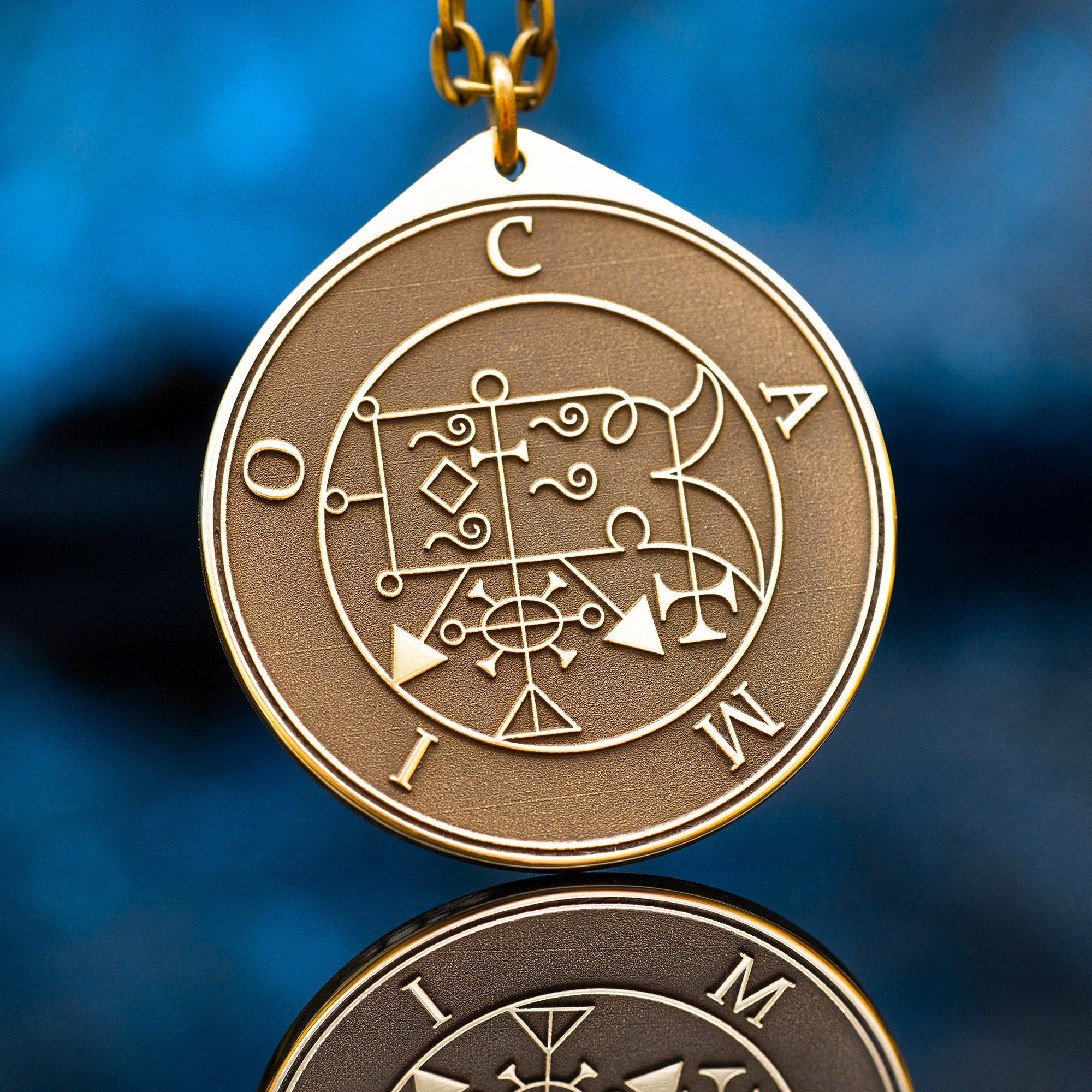 Camio Demon of True Answers and Understanding - Lesser Key of Solomon Seal demon pendant amulet kabbalah occult magic goetia talisman