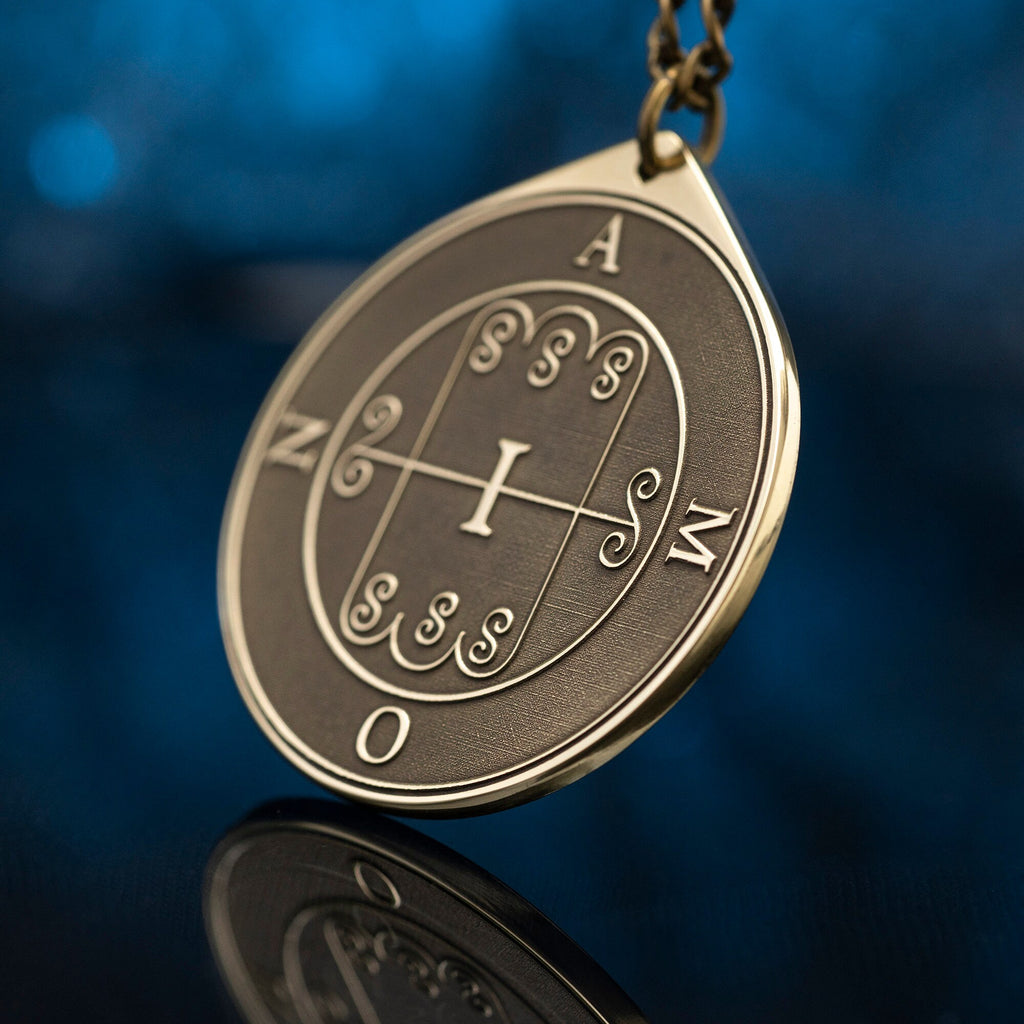 Amon Seal Pendant: Demon of Foresight and Reconciliation, Solomon Goetia magic Kabbalah
