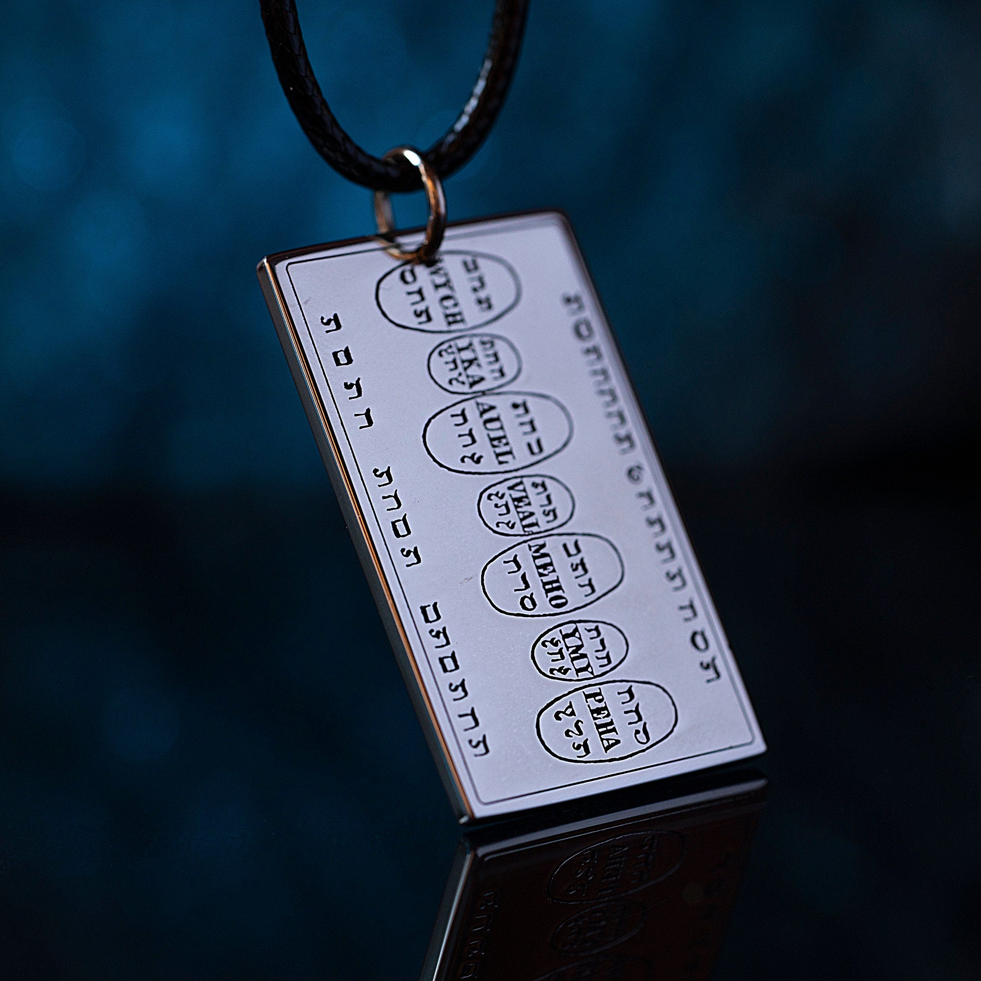 Eighth Table of the Sun Pendant: Moses Kabbalah Amulet for Wealth