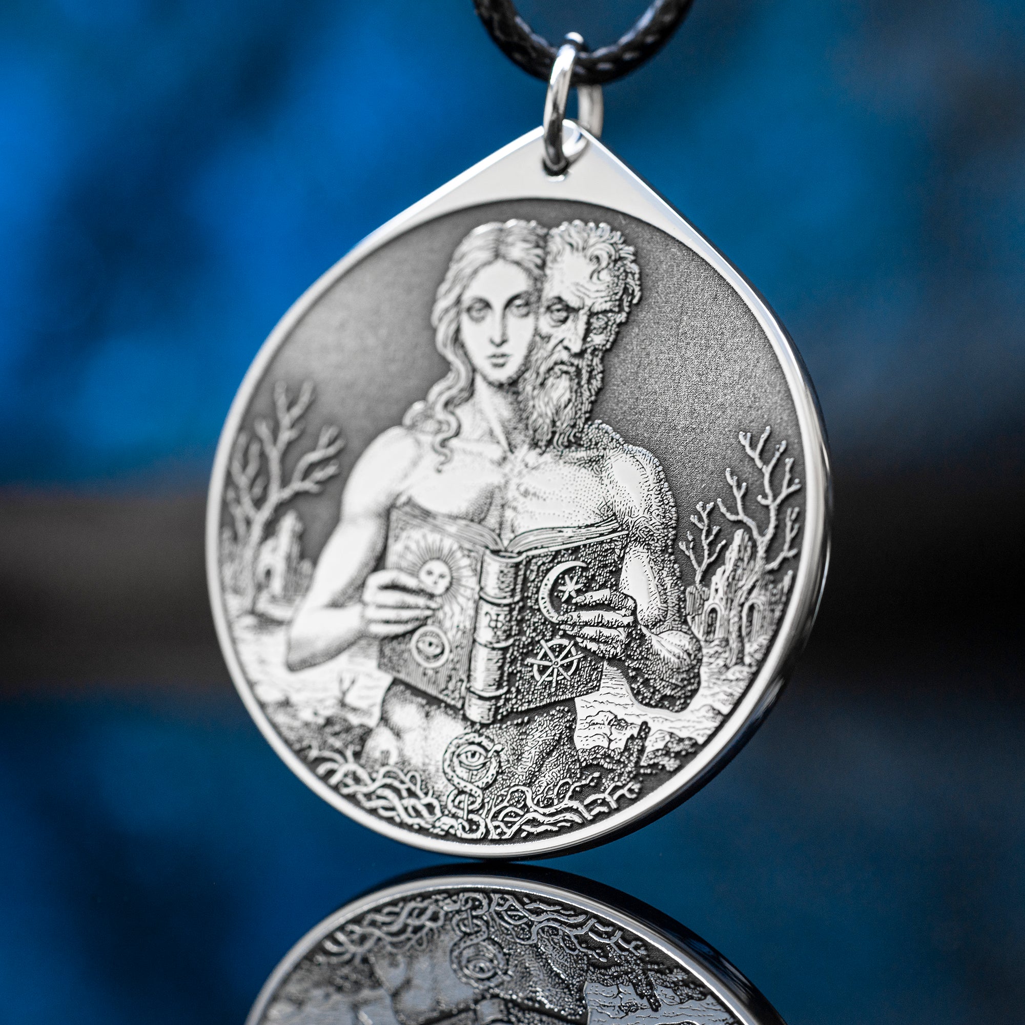 Dantalion Seal Amulet Pendant: Lesser Key of Solomon Talisman