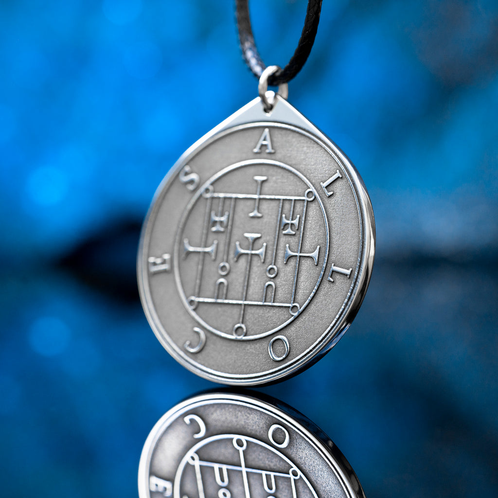 Alloces Seal Pendant: Demon of Astronomy and Sciences, Goetia Solomon Kabbalah Amulet