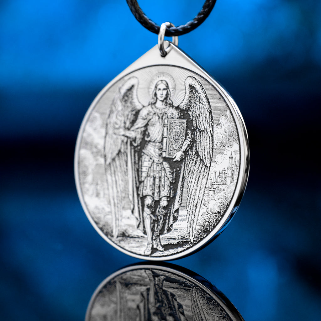 Archangel Uriel Pendant: Spirit of Vitality and Medicine, Goetia Solomon Kabbalah Amulet