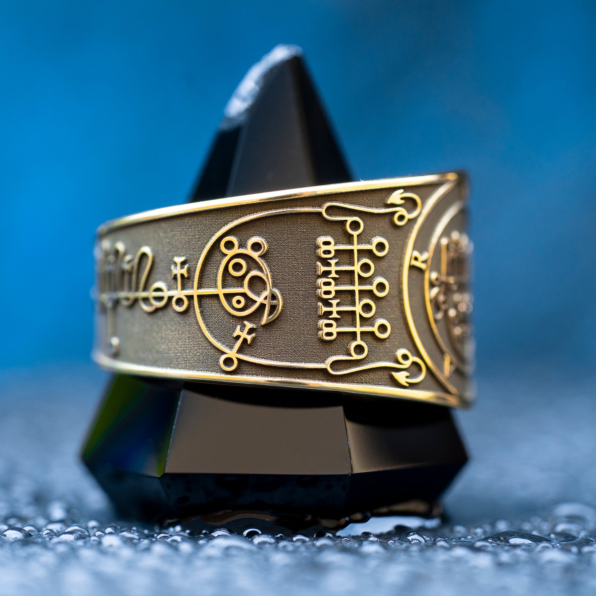 Vepar Seal Ring - Goetia Sigil of Duke Vepar, Master of the Waters & Storms