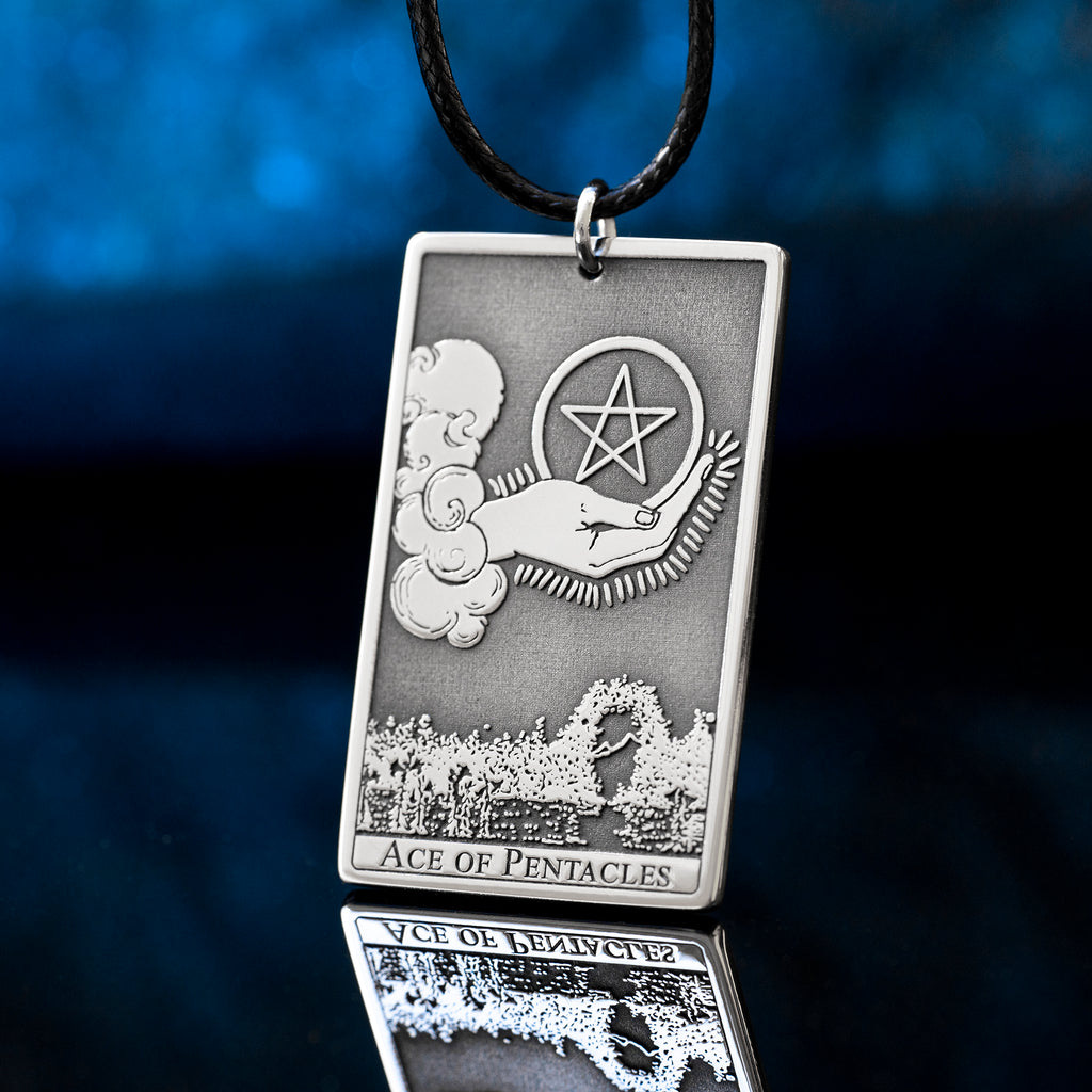 Ace of Pentacles Tarot Pendant