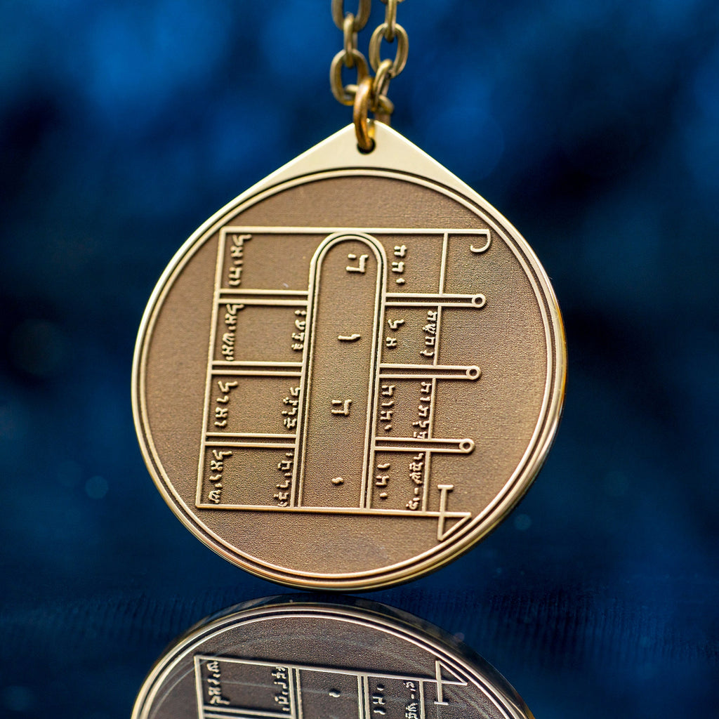 The First Pentacle of the Moon pendant Solomon kabbalah amulet talisman seal goetia occult magic lemegeton