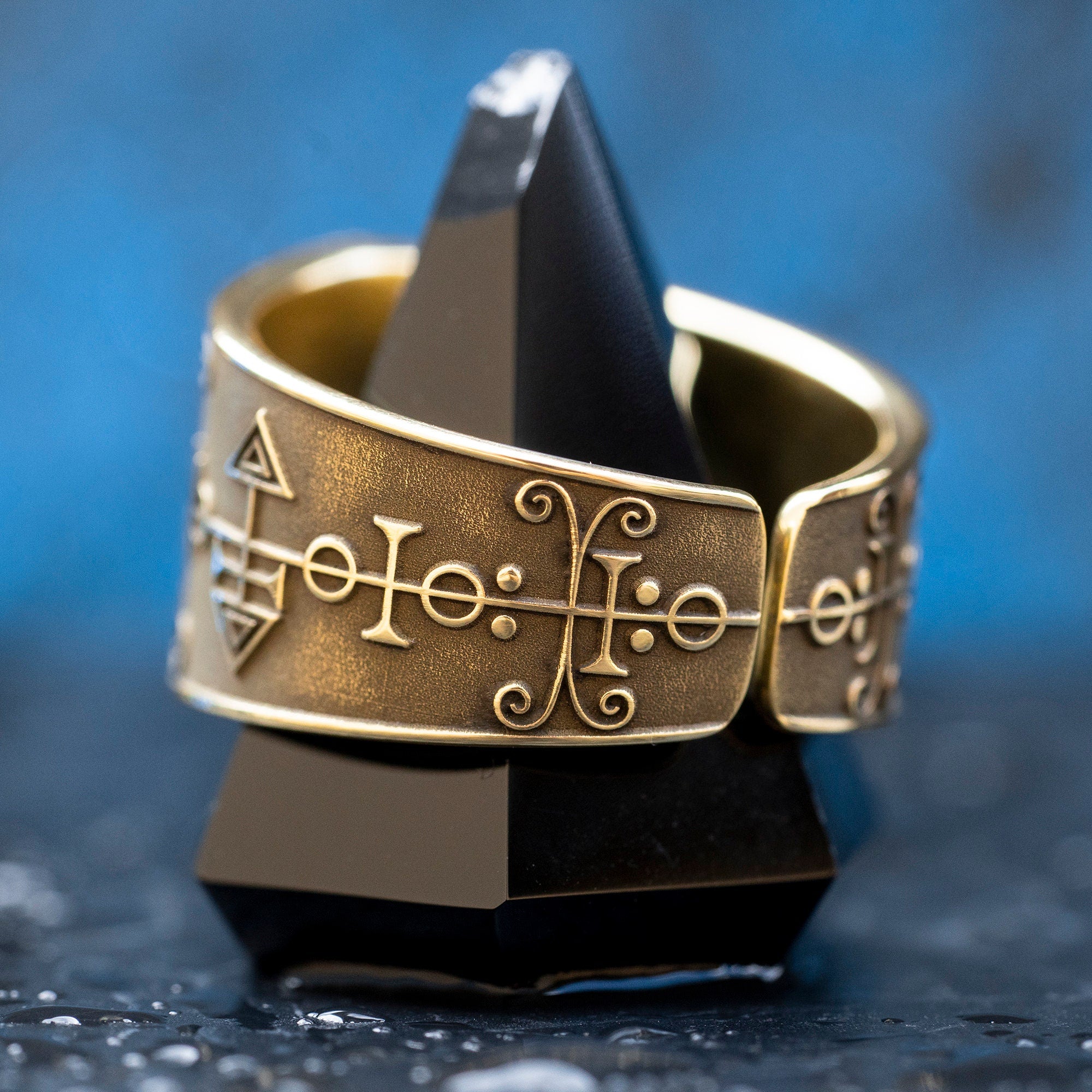 Earl Furfur Brass Ring: Lesser Key of Solomon Seal, Demon talisman