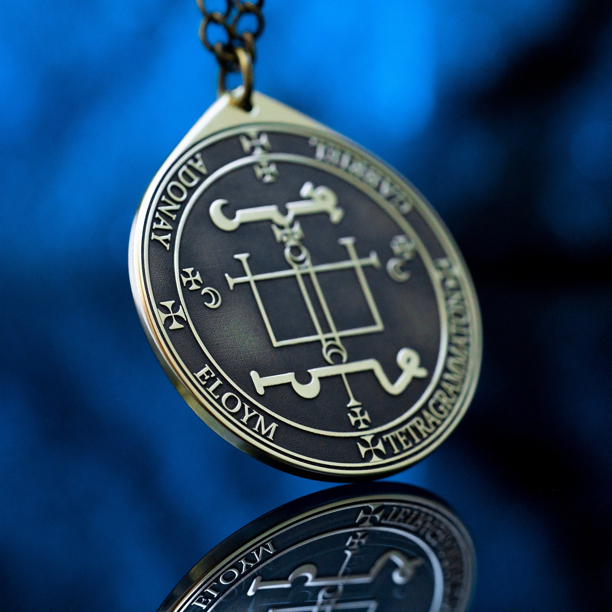 Archangel Gabriel Seal of Solomon Pendant: Kabbalah Amulet Talisman