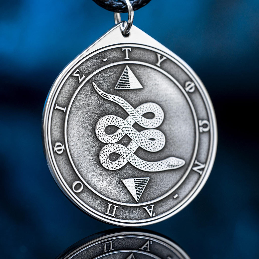 Apep-Typhon Serpent Pendant: Primordial Chaos Amulet
