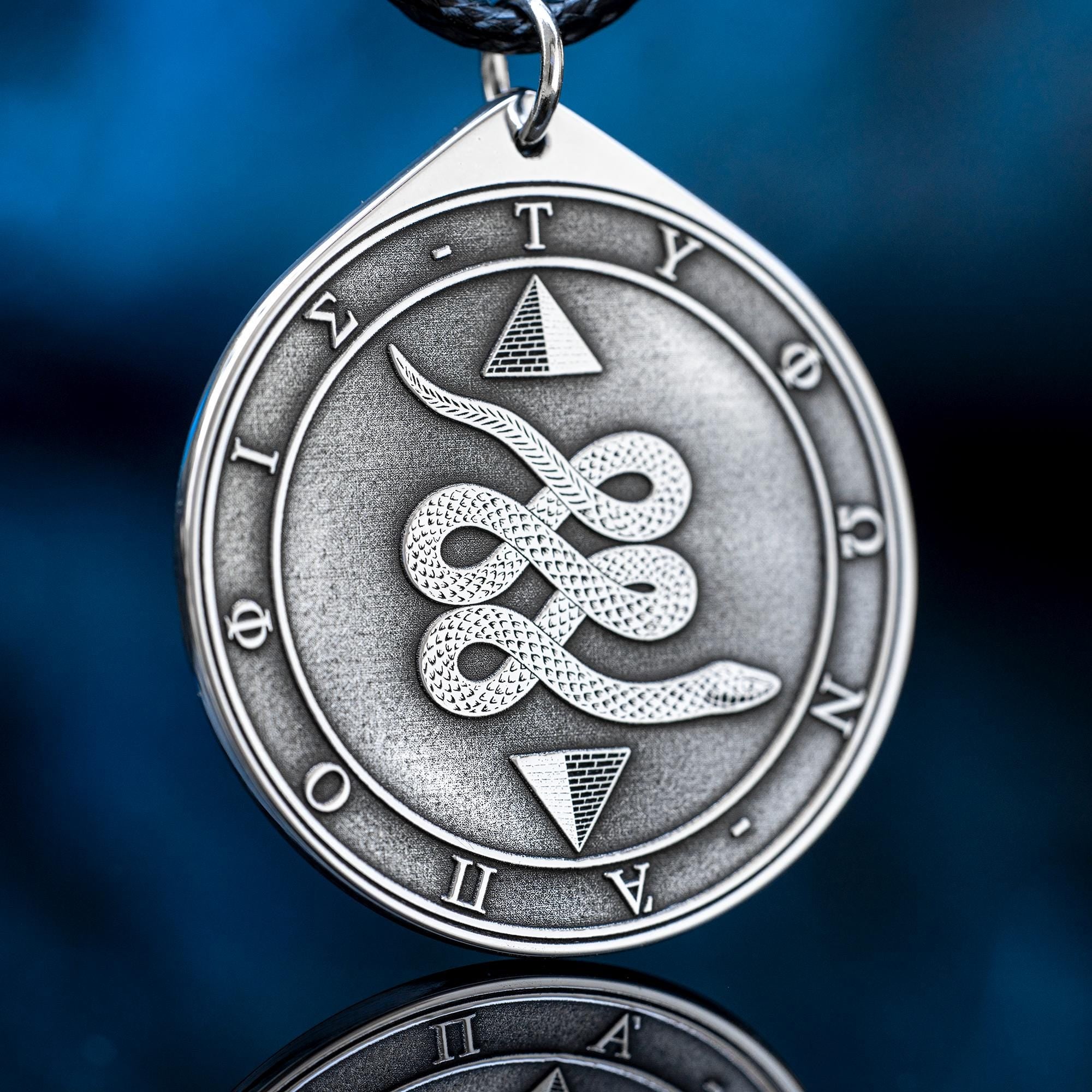 Apep-Typhon Serpent Pendant: Primordial Chaos Amulet