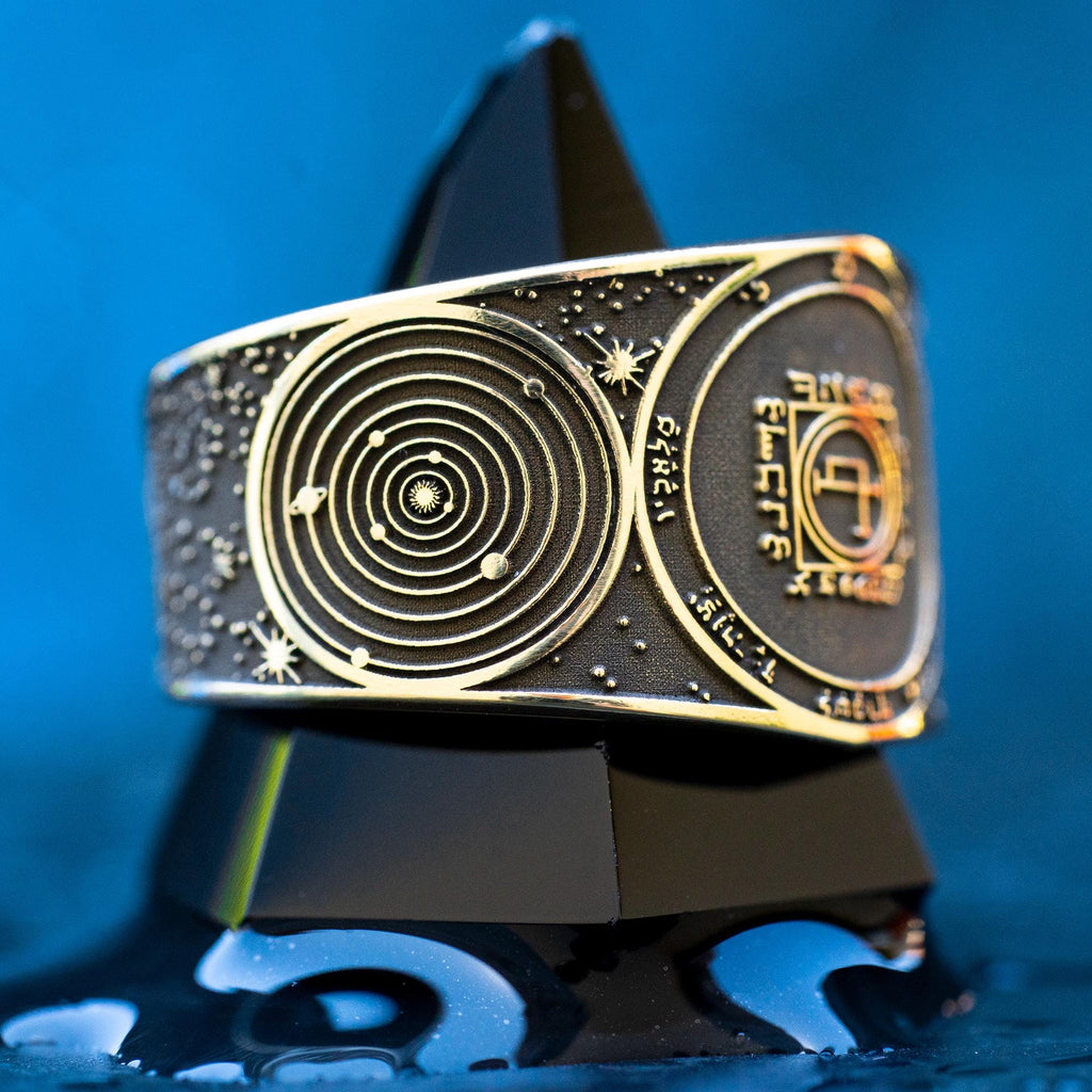 Goetia Fifth Pentacle of the Sun Ring: Kabbalah Amulet Talisman