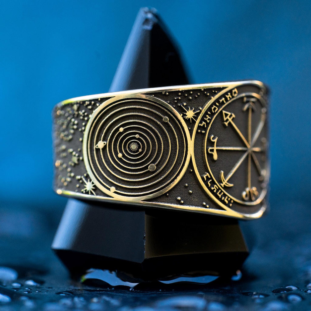 Goetia First Pentacle of Mars Ring: Kabbalah Amulet Talisman