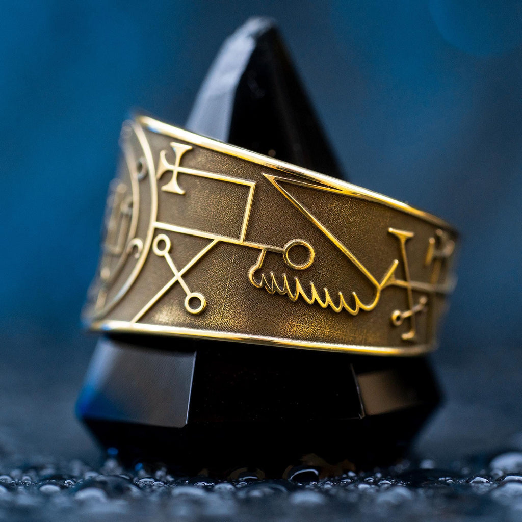 Focalor Seal Ring: Brass Occult Adjustable Ring