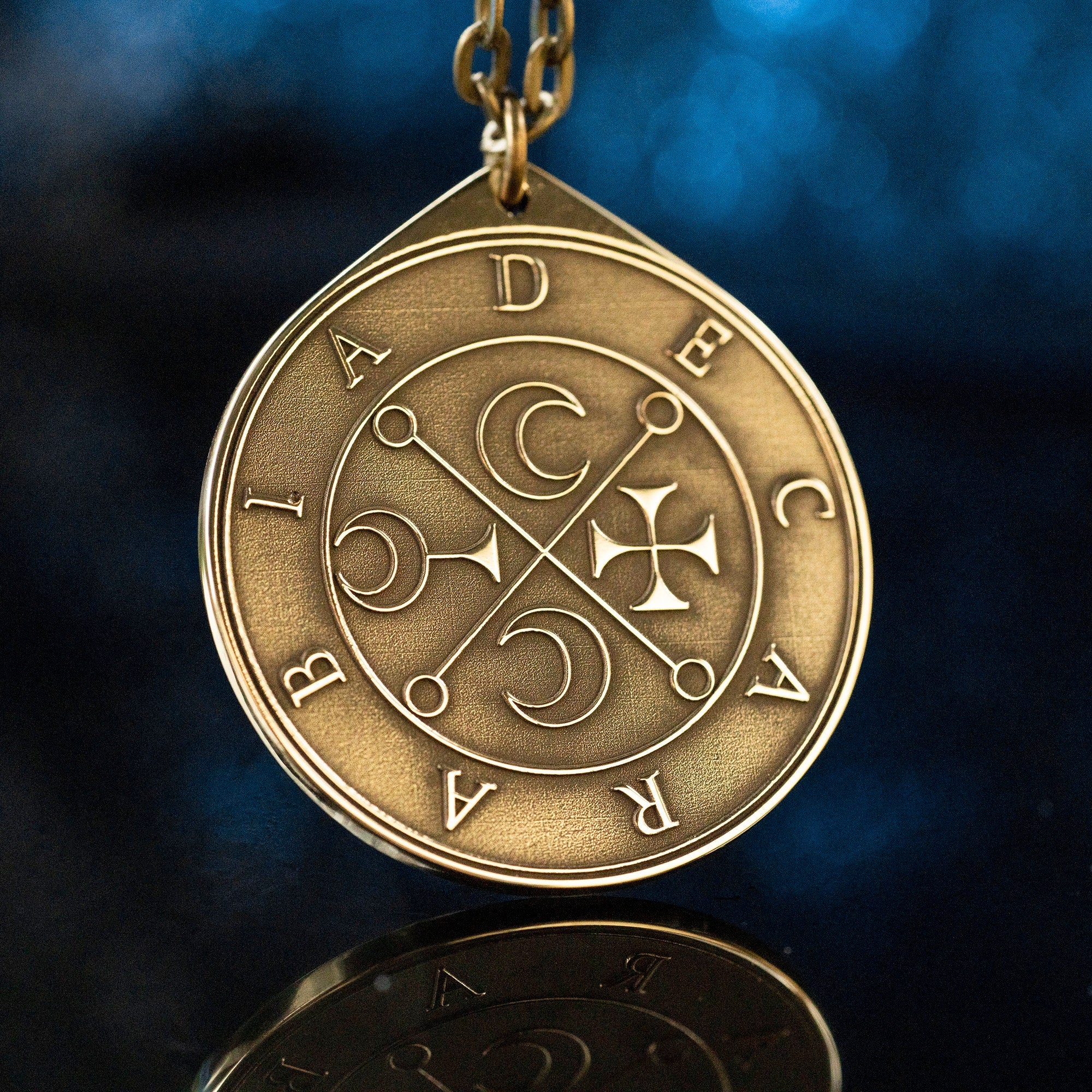 Decarabia Seal Pendant: Demon of Virtues and Illusion, Goetia Solomon Kabbalah Amulet