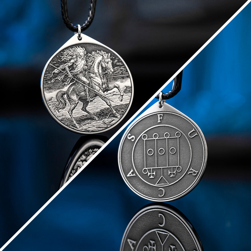 Furcas Seal Pendant: Talisman of Wisdom and Eloquence, Goetia magic amulet