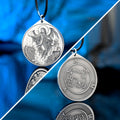 Amy Goetia seal pendant inspired by the demon of astrology, liberal sciences, and hidden treasures